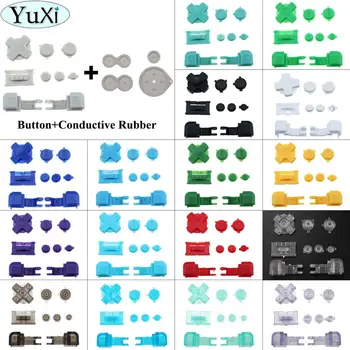 

YuXi Plastic For GameBoy Advance SP for GBA SP Buttons set full R L A B D-Pad & Rubber Conductive Button