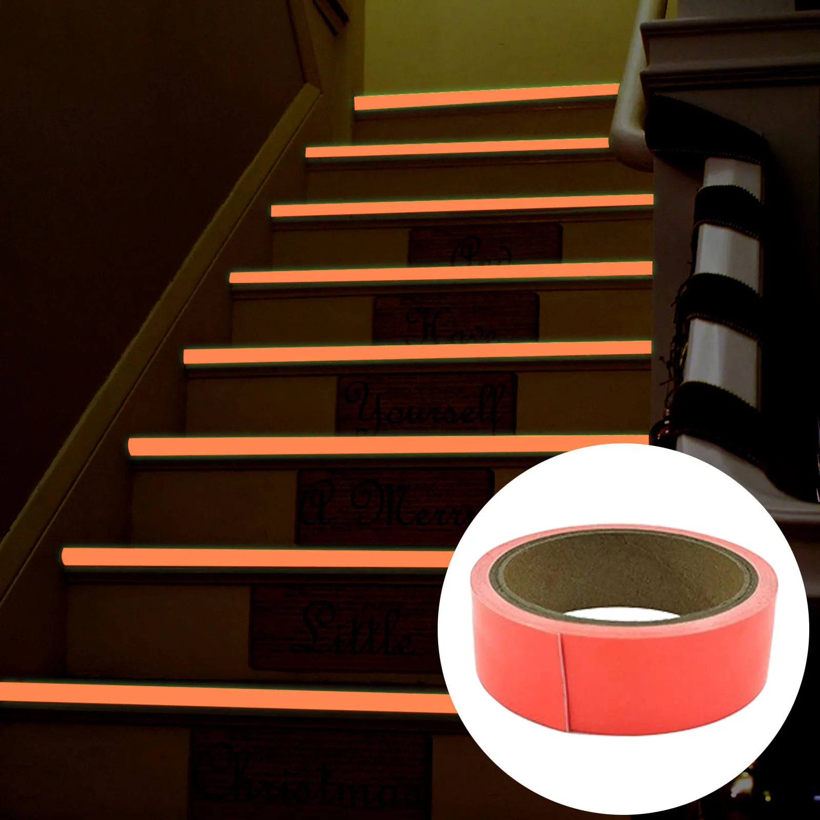 Self-adhesive Luminous Fluorescent Night Tape Vision Glow In Dark Safety Warning Stage Stair Stickers Household Decoration Tapes