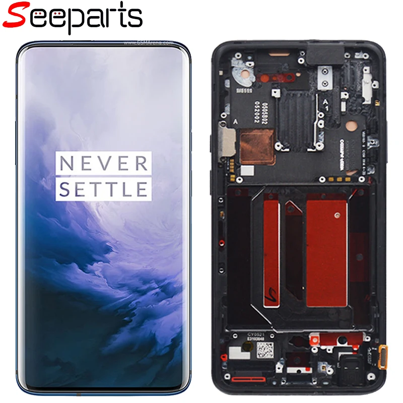 Для OnePlus 7 Pro ЖК-дисплей сенсорный экран дигитайзер панель Стекло запасные части в