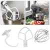 3Pack Standard Mixer Replacement Set Flat Beater Wire Whip K45DH  Hook for 3K5SS 9KSM5 KPM5 6