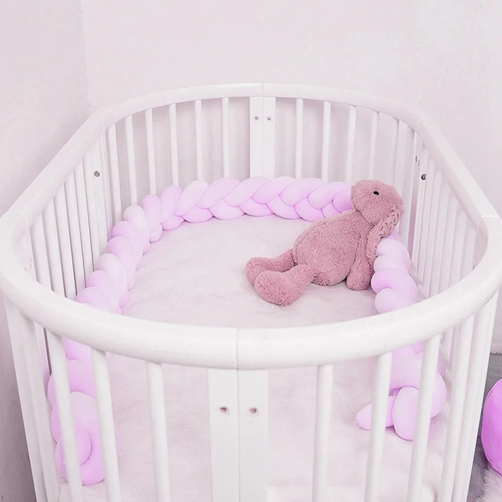 1,5 м детский бампер кровать коса узел Подушка бампер для младенца Bebe защита для кроватки Детская кроватка бампер декор комнаты