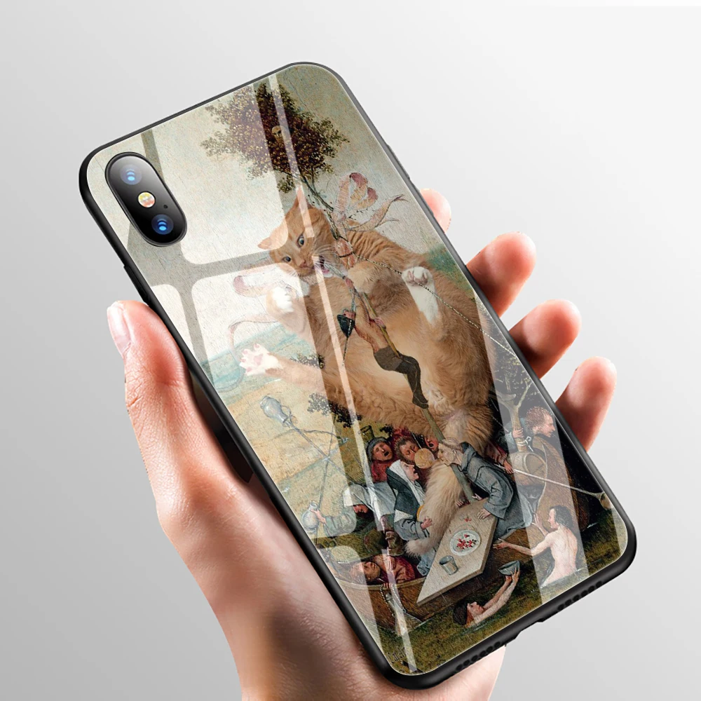 Hieronymus Bosch Tempered Glass Phone cover case for iphone 5 5S SE 6 6S 7 8 plus X XR XS 11 Pro Max
