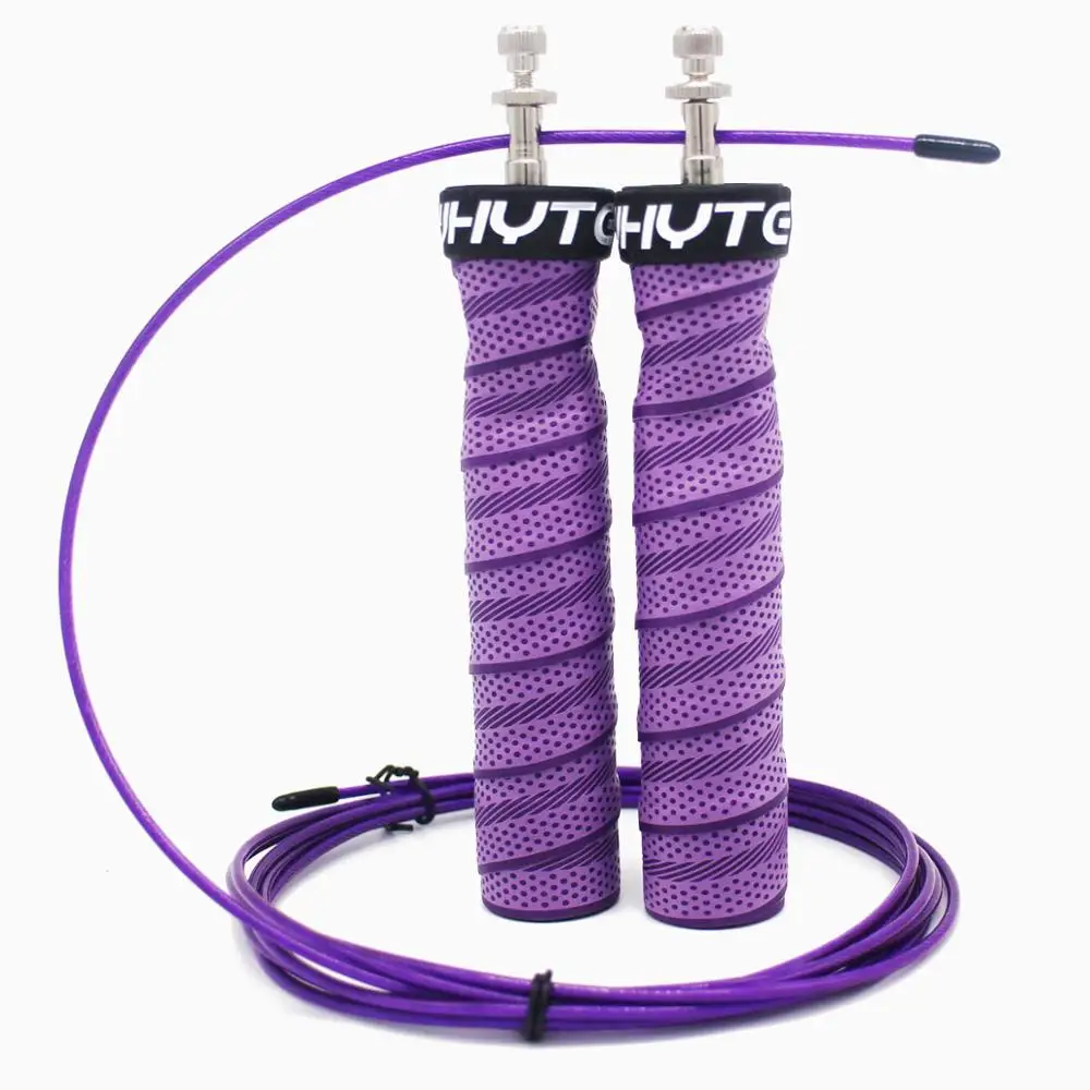 

Fitness Speed Jump rope Skipping Rope Cable Steel Adjustable Fast Speed Jump Rope