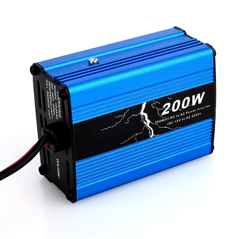 Vehemo Modified Sine Wave Converter Auto Inverter Car Inverter Outdoor Portable Aluminium Alloy Power Supply