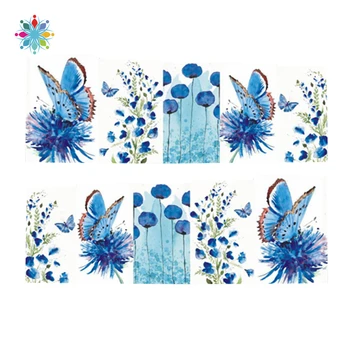 

1 Sheet Nail Sticker Water Transfers Stickers Mixed Flowers Colorful Designs Decal DIY Nail Art Foil Tips Stencil