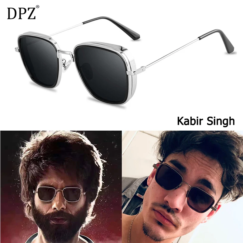 DPZ Новая мода Kabir Singh стимпанк стиль авиационные мужские солнцезащитные очки крутой фирменный дизайн популярные солнцезащитные очки rayeds Oculos De Sol - Цвет линз: 58157 C6
