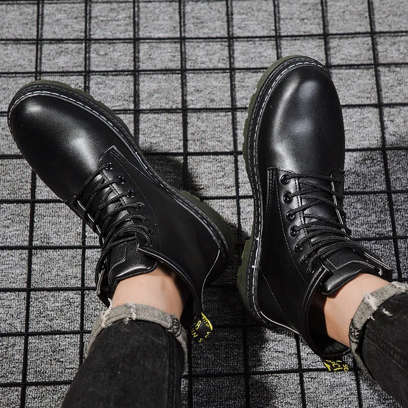 Модные зимние мужские ботинки из хлопка Повседневные Bota Coturnos Masculino Мужские