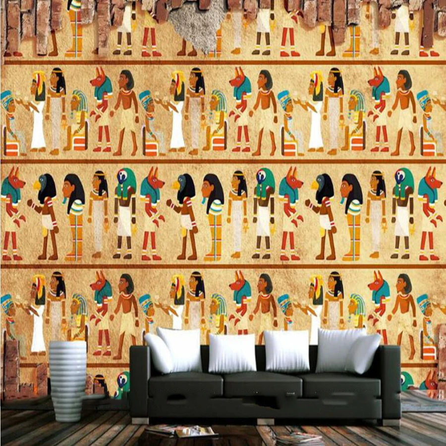 Пользовательские Настенные обои 3D Древняя египетская клановая культура 3d