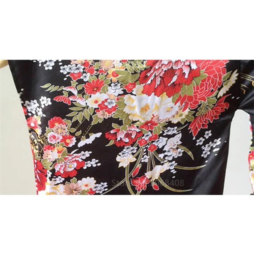 Japanese Traditional Kimono Dress Anime Hell Girl Cosplay Costume Obi Haori Vintage Floral Robe Stage Fancy Wear Halloween Dark