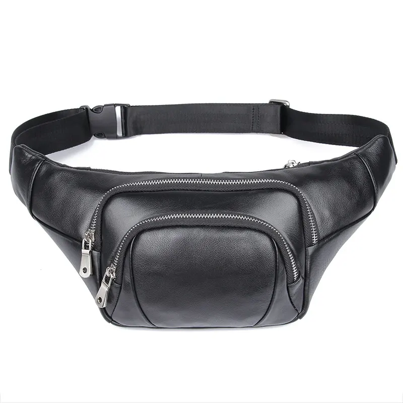 

Multi-function Waist Pack for Men Genuine Leather Funny Pack Waist Bag New Design 3023A