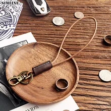 Кошелек для ключей из натуральной кожи, мужской брелок, высокое качество, винтажный ручной работы, автомобильный кошелек для ключей, кольцо на цепочке, органайзер, ключница