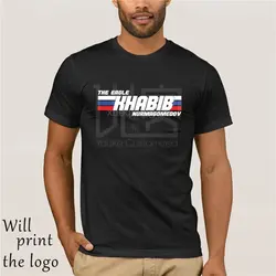 Хабиб нурмагомедов значок мужская футболка Harajuku футболка 100% хлопок плюс размер футболка