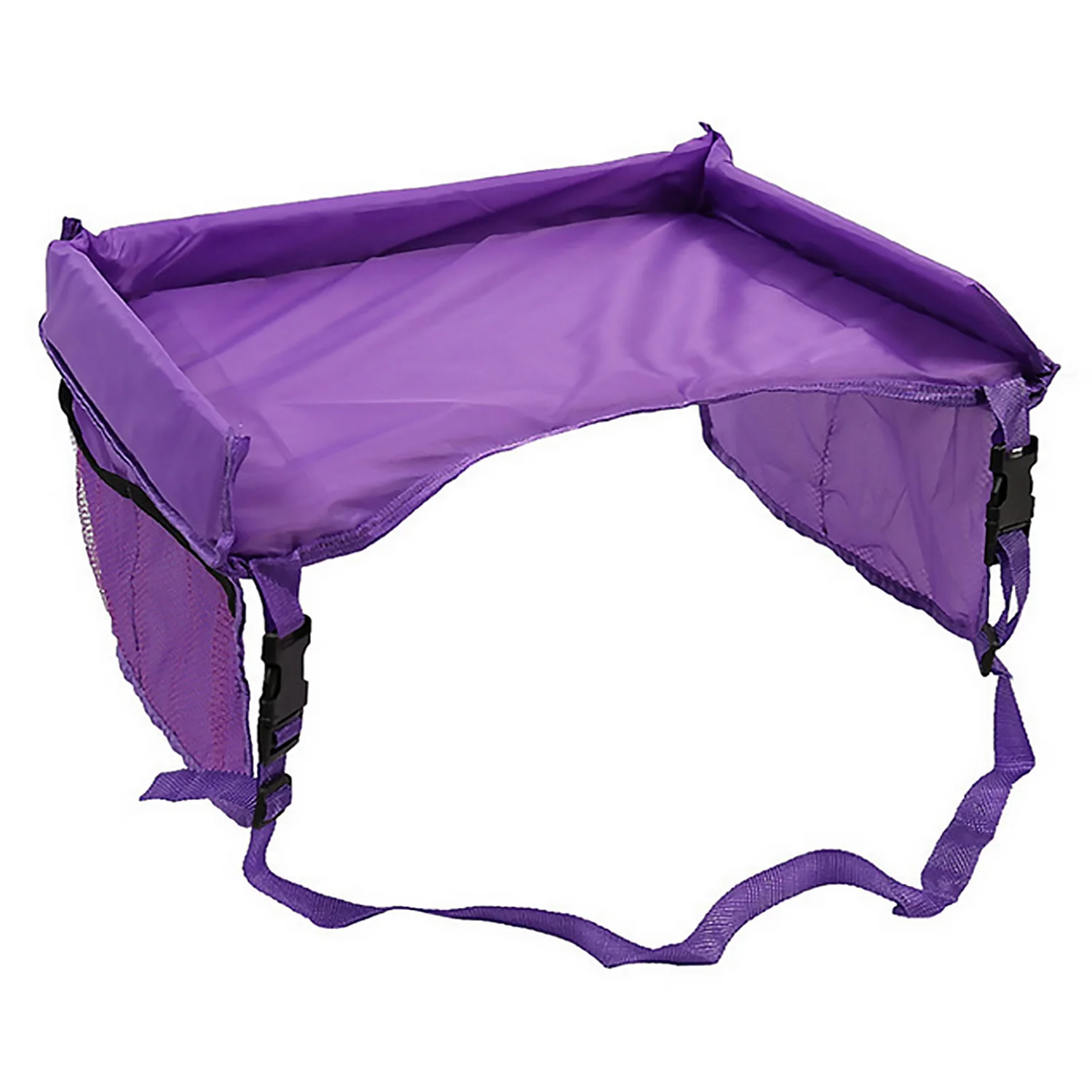 Детский автомобильный поднос для сиденья, водонепроницаемый портативный поднос для путешествий, поднос для хранения, поднос для коляски, аксессуары для хранения автомобиля, дорожный стол - Цвет: Purple