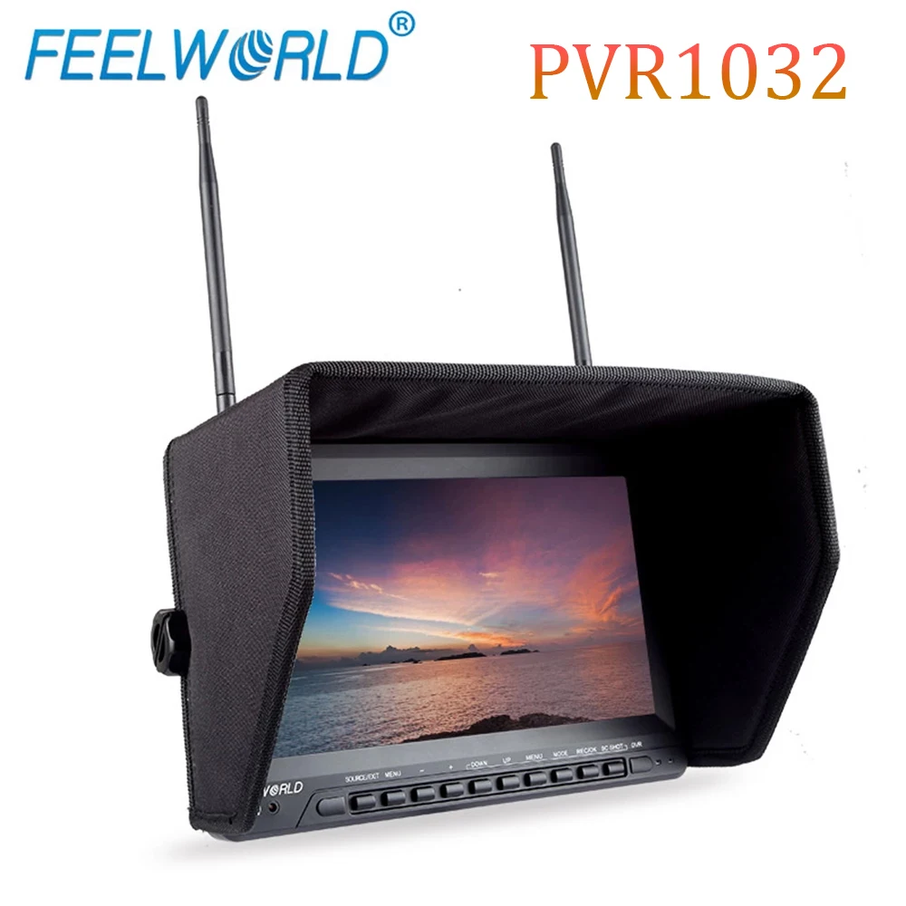 Feelworld PVR1032 10 1 дюймов FPV IPS панель HD беспилотный монитор со встроенным