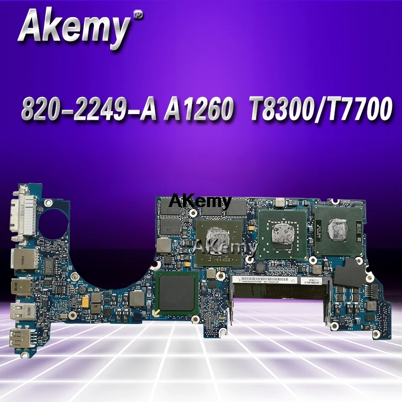 

820-2249-A Laptop motherboard for Apple MacBook Pro A1260 original mainboard T8300/T7700