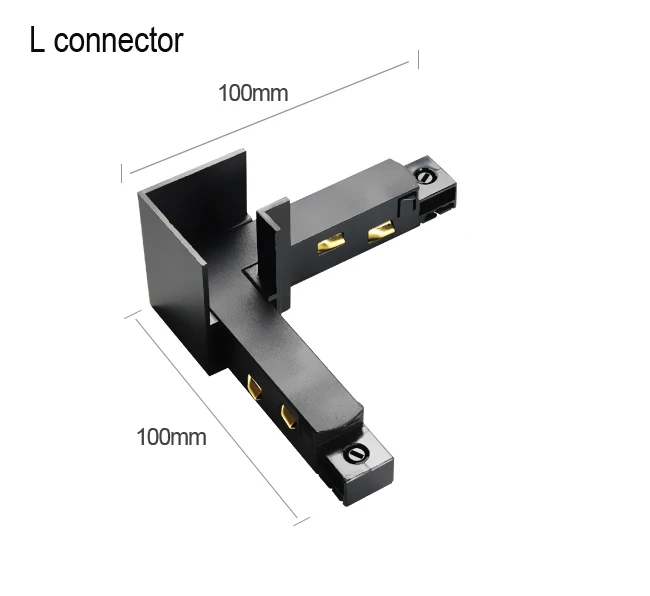 L connector Магнитный привлекательный комбинированный светильник ing светодиодный Трековый светильник алюминиевый Трековый светильник ing Spot Rail Замена прожекторов галогеновые лампы - Испускаемый цвет: L connector