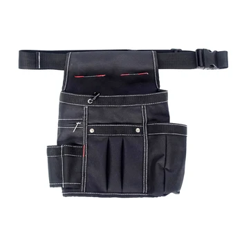 

Tool Bag Garden Worker Belt Waist Canvas Bag Pouch With Adjustable Strap Multiple Pockets Electrician Tools Storage Organizer