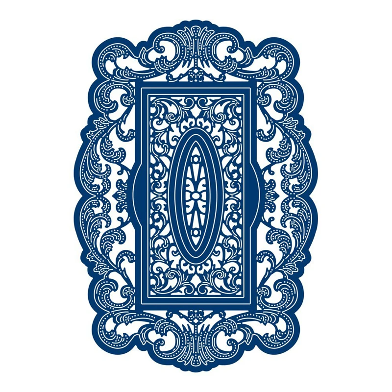 

GJCrafts Lace Rectangle Dies Metal Cutting Dies New 2019 for DIY Scrapbooking Card Making Embossing Cuts Flower Frame Dies
