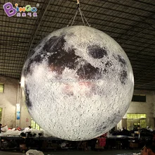 Бинго®Солнечная система 3 м высокая надувная Луна Реплика надувной подвесной светильник декор для Планетария