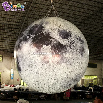 

Solar System 3M Inflatable Moon Replica Inflatable Hanging Light Decor for Planetarium