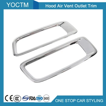 

Hood Air Vent Outlet Trim for Jeep Wrangler JL 18+ Chrome Car External Accessories Styling Protection Decorative Stickers 2pcs