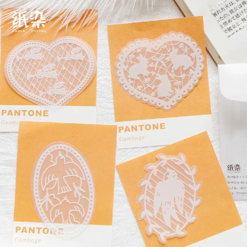 

20 sets/lot Kawaii Stationery Stickers Flower weavingDecorative Mobile Stickers Scrapbooking DIY Craft Sticker