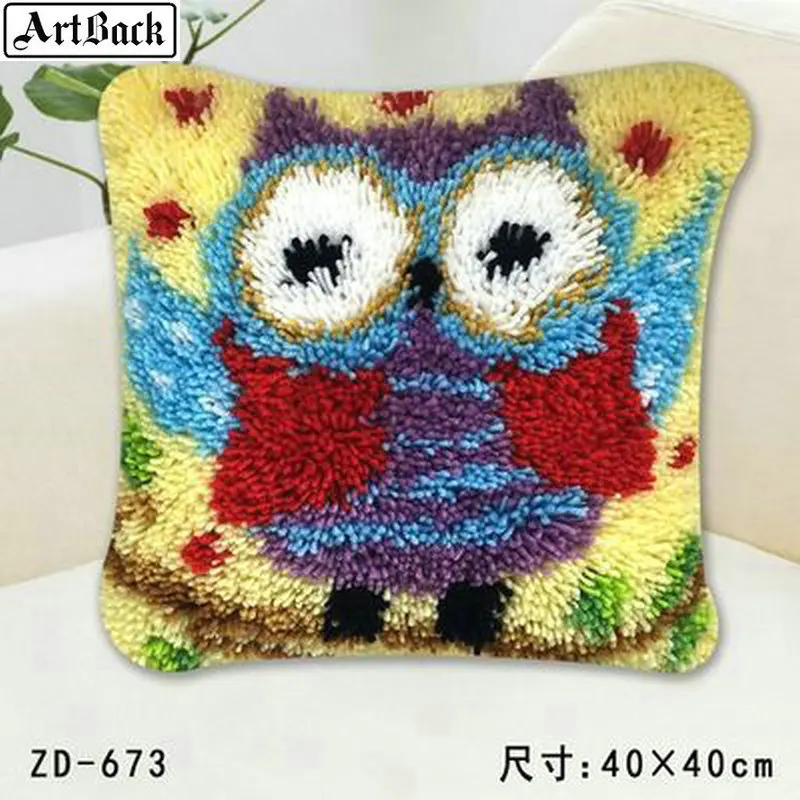 24 стиля, наволочка для подушки с вышивкой в виде собаки и животного, 40x40 см, Новое поступление, вышивка с замком и крючком, вышивка крестиком, ручная работа - Цвет: 2