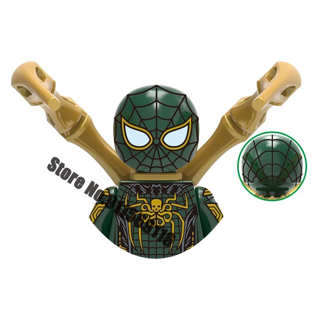 Superhero Spiderman Suit Building Blocks Bricks Mysterio Peter Parker Miles Morales Action Figures Kids Toys Christmas Gifts I-X1468