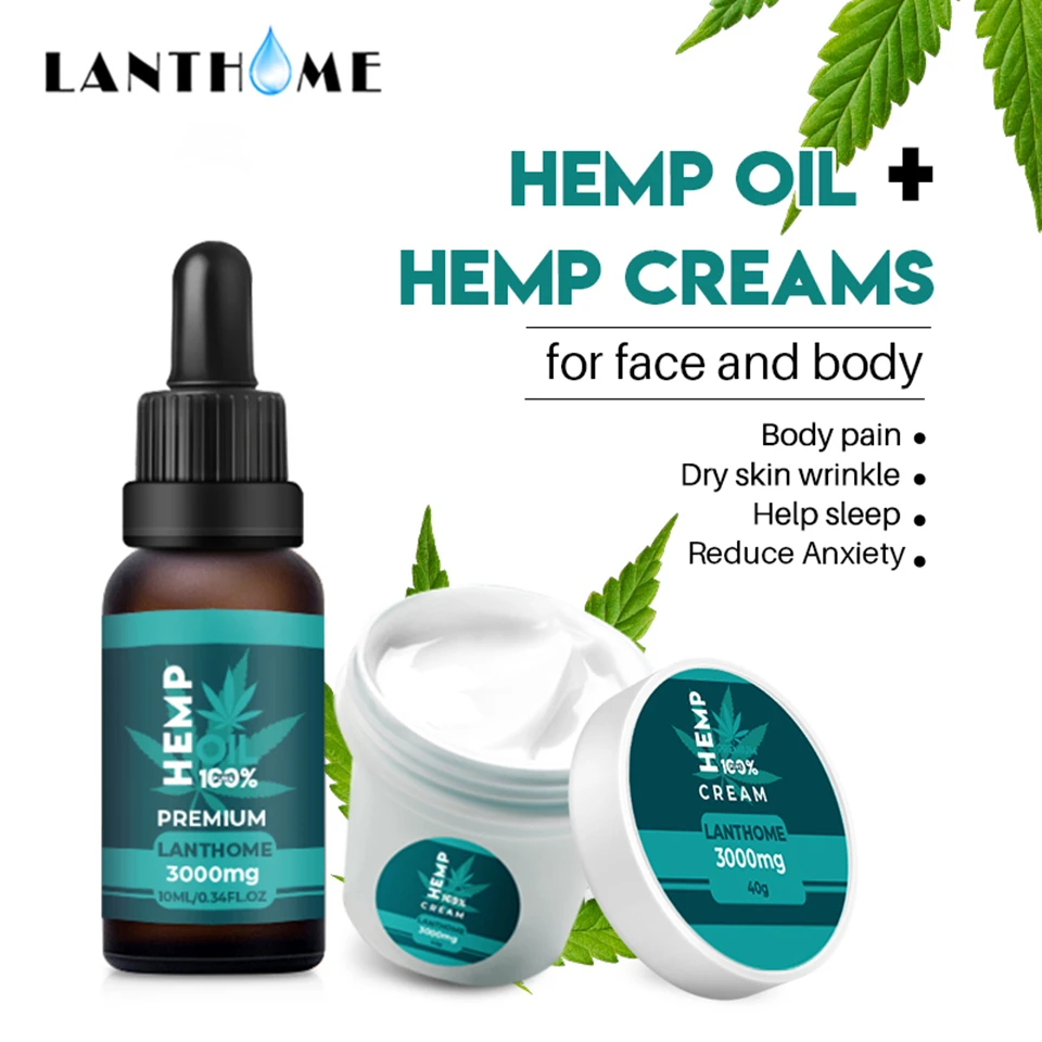 

Natural Hemp Face Cream Organic Hemp Oil 3000mg CBD Oil Hemp Seed Cream Anti-inflammation And Arthritis Pain Relief Anti Stress