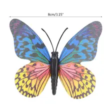 25 шт Искусственный декор в виде бабочек, садовый двор, газон, патио, наружные художественные украшения, разные цвета, декоративные поделки