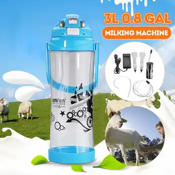 

3L Dual Head Electric Milking Machine for Cow Goat Sheep Milker Vacuum Pump Bucket Milking Machines Farm Livestock Tool