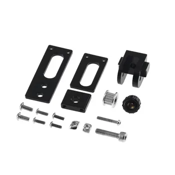 

Black 2020 V-Slot Profile X-axis Synchronous Belt Stretch Straighten Tensioner for 3D Printer Replacement