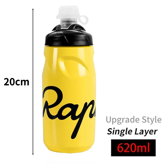 Yellow 620ml Rapha Спортивная велосипедная бутылка для воды герметичная Ультралегкая ПП бутылка для воды 620/750 мл велосипедная бутылка для воды с замочком - Цвет: Yellow 620ml