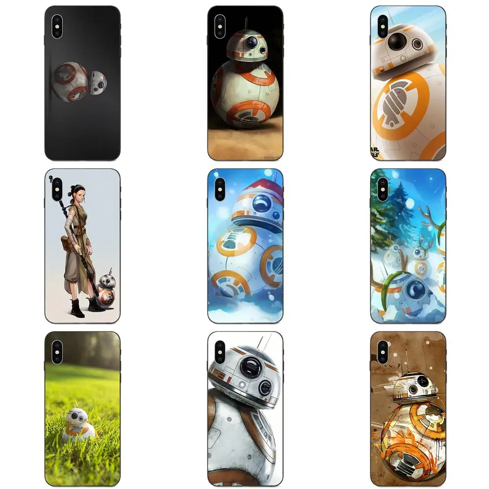 Звездные войные Bb-8 дроид робот Bb8 мягкий чехол кожаный Капа для huawei Honor 5A 6A 6C 7A 7C 7X8