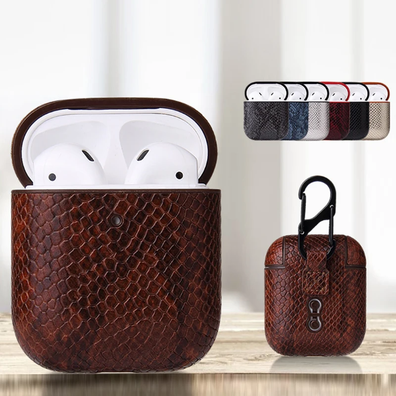 Чехол для Airpods1/2 кожаный мягкий пластиковый чехол беспроводной bluetooth гарнитуры