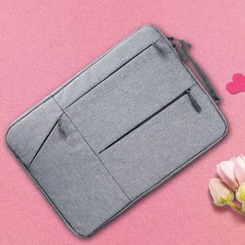 

Gray Oxford Style Fashionable Laptop Notebook Sleeve Case Carry Bag Shockproof Handbag Suitable For Macbook