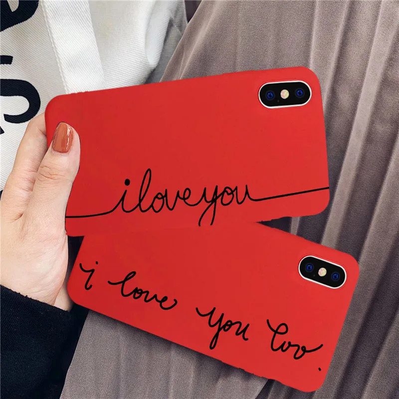 GYKZ милый чехол для iPhone 11 Pro XS MAX X XR 7 8 6 6s Plus с изображением граффити красного цвета