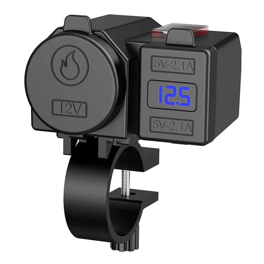 Мотоцикл USB зарядное устройство телефон 12В/24В прикуриватель 4.2A розетка двойной
