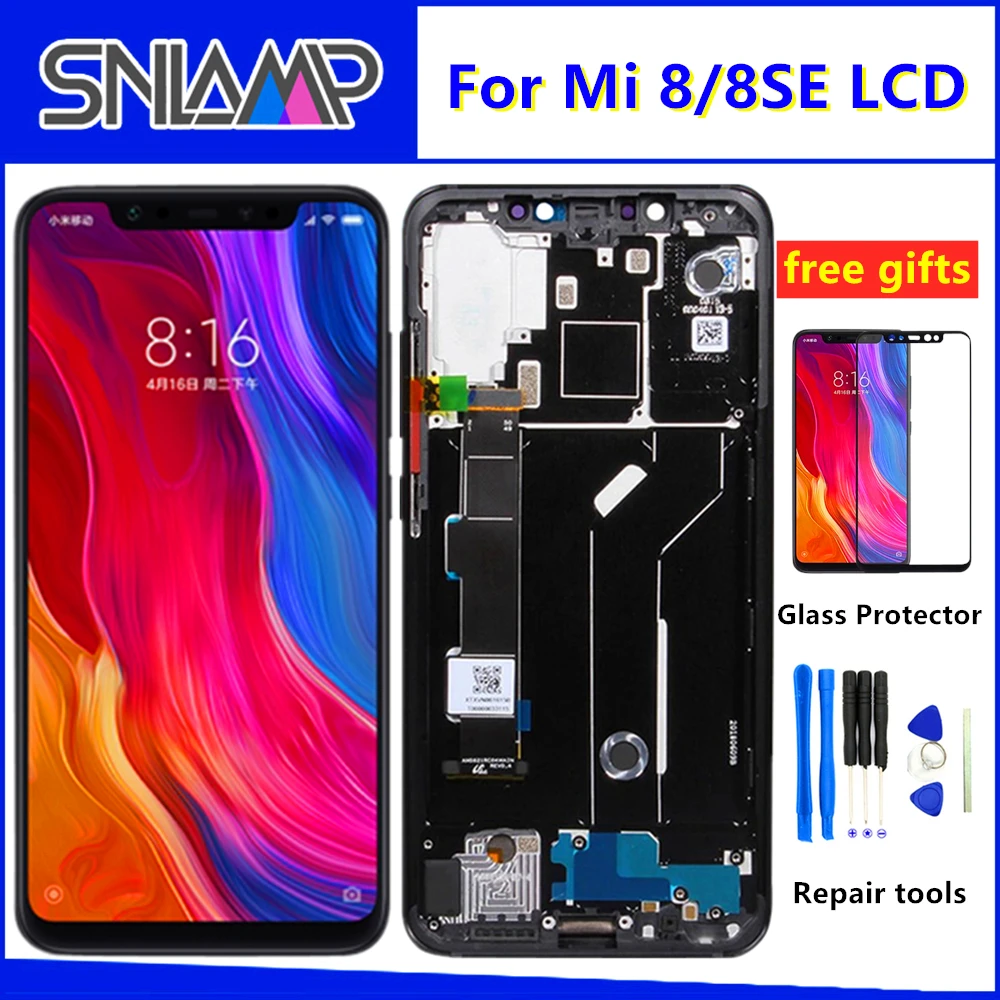 

6.21" Original LCD For Xiaomi MI 8 Display LCD Touch Screen Digitizer Assembly Replacement Parts For Xiaomi Mi8 SE LCD Display