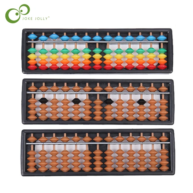 Abacus Montessori Toy 7-15 Digits Kid Learning Math Arithmetic Toy Chinese Traditional Abacus Educational Toys for children GYH 1