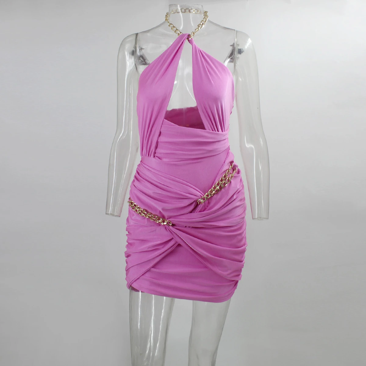 Feditch Elegant Sexy Women Bodycon Dress Hollow Out Bandage Dress Slim Fit Vestido Party Club Package Hip Pencil Dresses