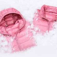 Женская куртка с капюшоном, легкая повседневная куртка с утиным пухом, зимняя одежда, большие размеры, белый цвет