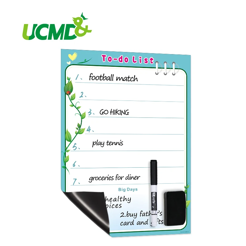 

Magnetic Daily Planner Monthly Organizer Whiteboard Erasable Boards Magnets To-Do List Time Schedule for Kitchen Fridge 42x30cm