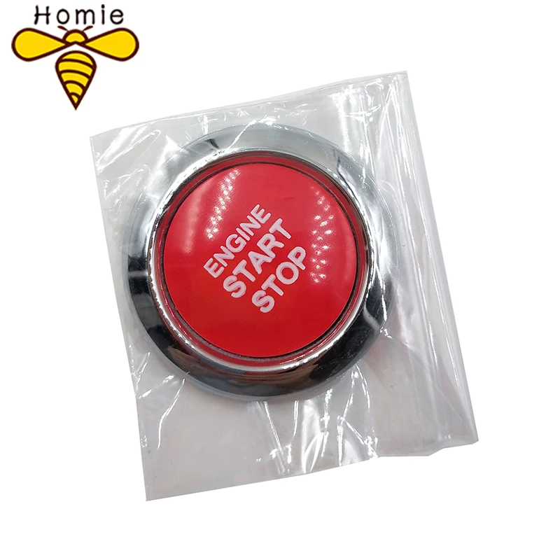 

High Quality Aluminum Car Engine Start Stop Push Button Switch Replace Cover Trim Cap Sticker Universal 2215450714