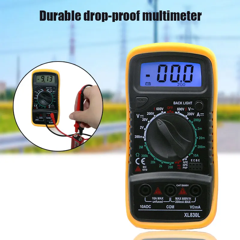 

Newly Sale Digital LCD Multimeter Voltmeter DC AC Ammeter Meter Tester Tool J8 #3