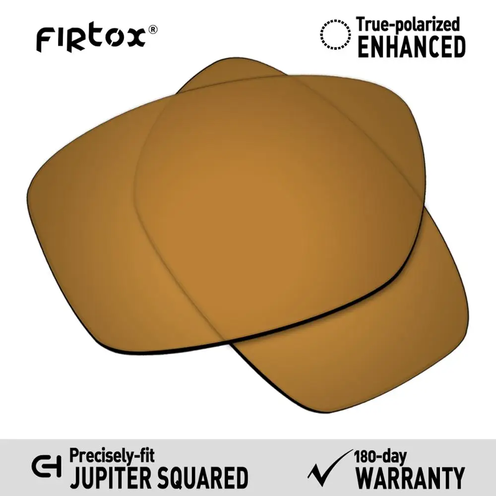 Bronze Golden Firtox поляризационные Сменные рассеиватели UV400 для солнцезащитных очков ocley Jupiter в квадрате OO9135(Только Совместимые линзы - Цвет линз: Bronze Golden
