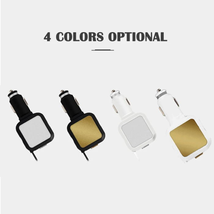 Автомобильное зарядное устройство адаптер Micro USB Выдвижной кабель многофункциональное автомобильное зарядное устройство VDX99