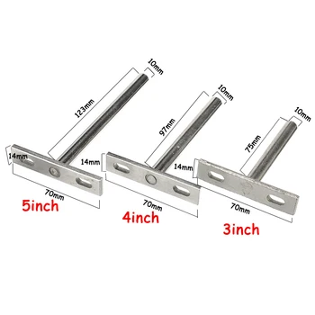 

10PCS Folding Shelf Support Bracket 3"4"5" Hidden Floating Wall Shelf Support Brackets For Heavy Bracket Duty WithoutScrews
