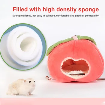 

Chinchilla Small Animals Pet Hammock Home Washable Hamster Living Nest Fruit House Hedgehog Sleeping Hanging Bed Winter Warm