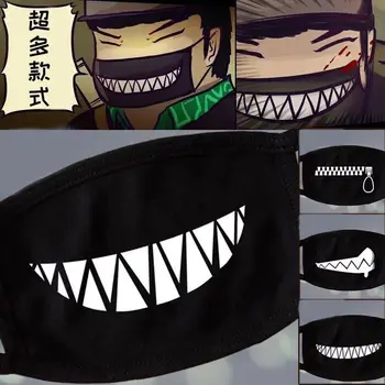 

1PCS Unisex Cute Cartoon Face Mask Funny Teeth Pattern Anti- Dust Winter Mouth Mask Emotiction Masque Kpop masks